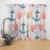 Marine Anchor Surrounded By Sea Corals Curtain