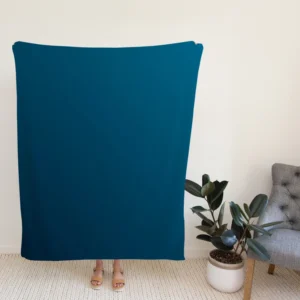 Marine Blue Gradient Fleece Blanket