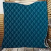 Marine Blue Gradient Quilt Blanket