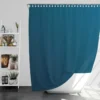 Marine Blue Gradient Shower Curtain