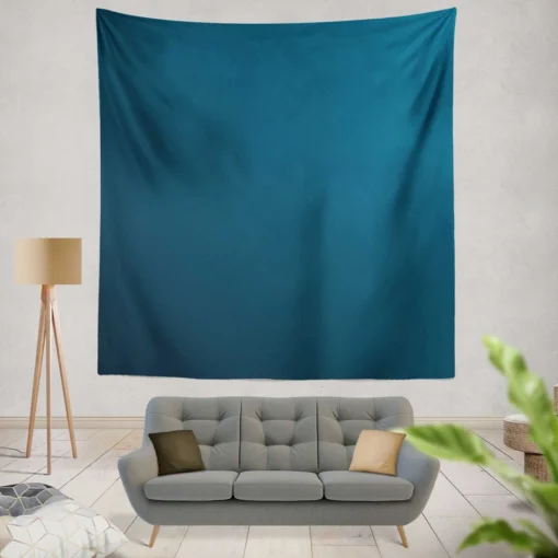 Marine Blue Gradient Wall Tapestry