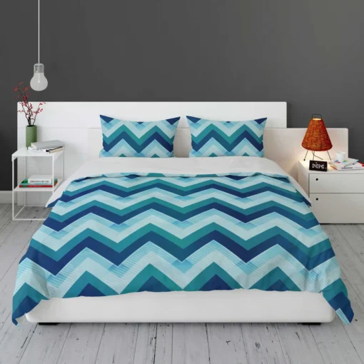 Marine Color Zigzag Pattern Bedding Set 1