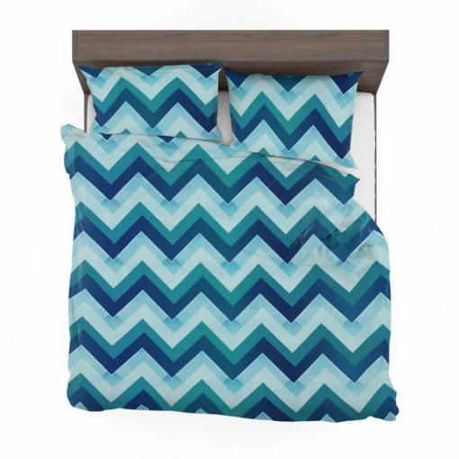 Marine Color Zigzag Pattern Bedding Set 2