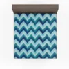 Marine Color Zigzag Pattern Fitted Sheet