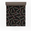 Match Stick Red Head Pattern Fitted Sheet