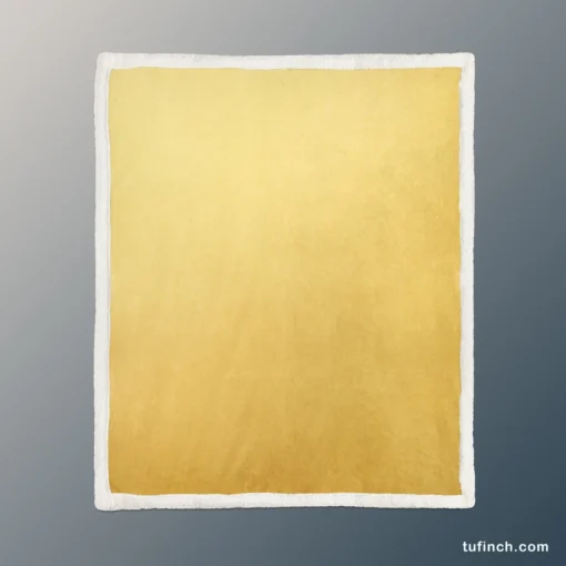 Matt Gold Color Sherpa Fleece Blanket 1