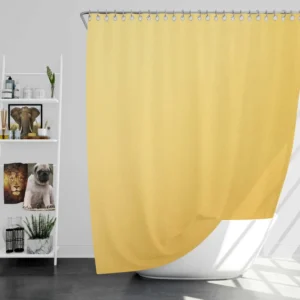 Matt Gold Color Shower Curtain