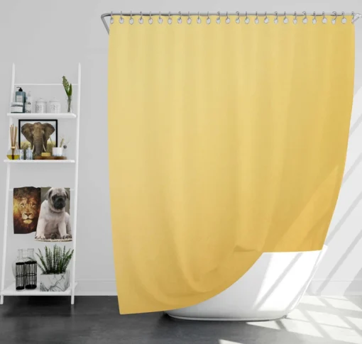 Matt Gold Color Shower Curtain