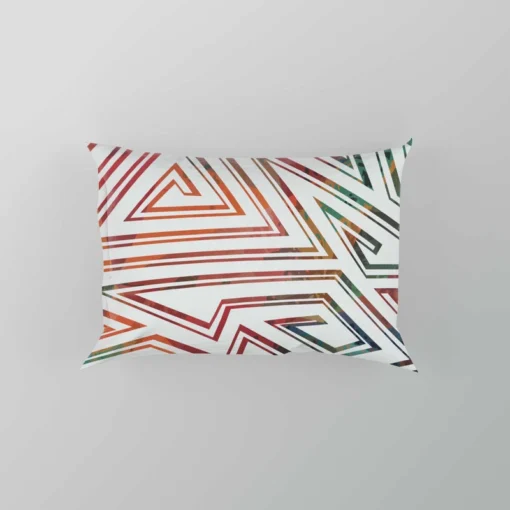 Maze Geometric Seamless Pattern Pillow Case