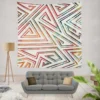 Maze Geometric Seamless Pattern Wall Tapestry