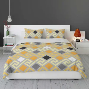 Meandrous Ikat Pattern Bedding Set 1