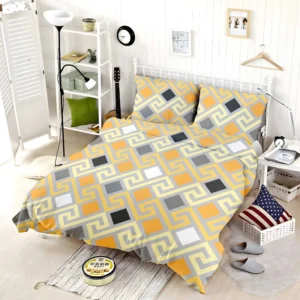 Meandrous Ikat Pattern Bedding Set