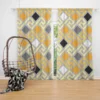 Meandrous Ikat Pattern Curtain