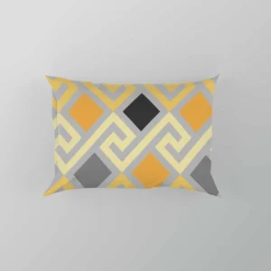 Meandrous Ikat Pattern Pillow Case