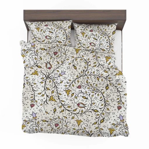 Medieval Wild Flowers Pattern Bedding Set 2