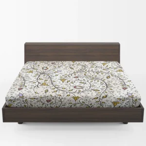 Medieval Wild Flowers Pattern Fitted Sheet 1