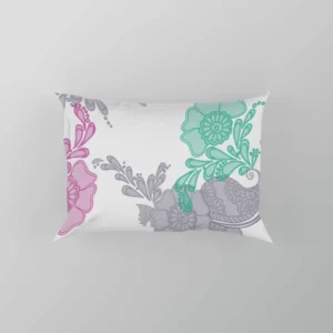 Mehndi Indian Floral Pillow Case