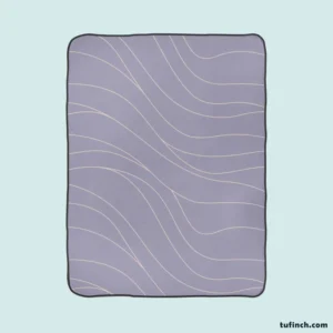 Melrose Abstract Wavy Design Fleece Blanket 1