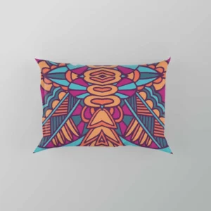 Mexican Psychedelic Tribal Design Pillow Case