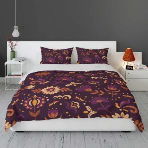 Mexican Slavic Folk Flower Pattern Bedding Set 1