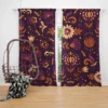 Mexican Slavic Folk Flower Pattern Curtain