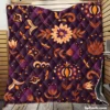 Mexican Slavic Folk Flower Pattern Quilt Blanket