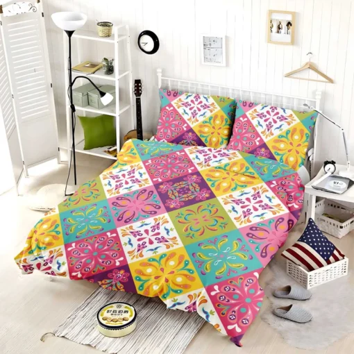 Mexican Talavera Attractive Colored Bedding Set