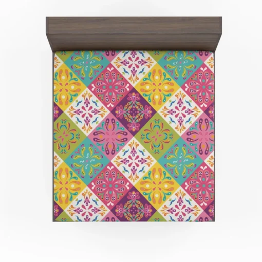 Mexican Talavera Attractive Colored Fitted Sheet