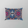 Mexican Talavera Blue Pink Design Pillow Case