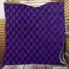 Midnight Purple Damask Design Quilt Blanket