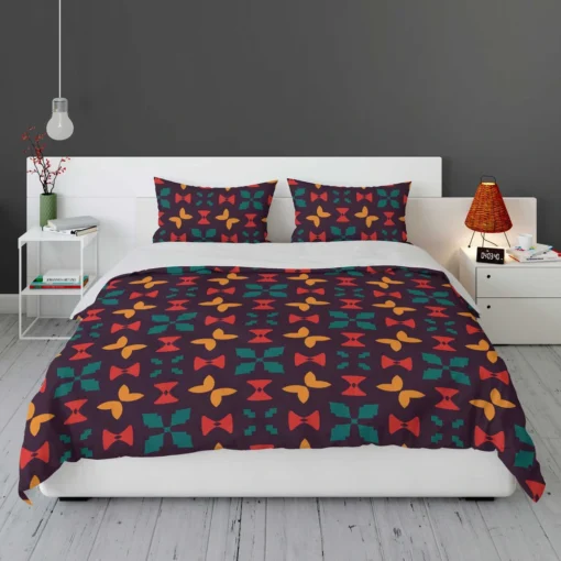 Mini Butterfly Style Aztec Tribal Design Bedding Set 1