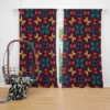 Mini Butterfly Style Aztec Tribal Design Curtain