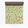 Mini Floral Leave Winter Season Pattern Fitted Sheet