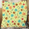 Mini Floral Leave Winter Season Pattern Quilt Blanket