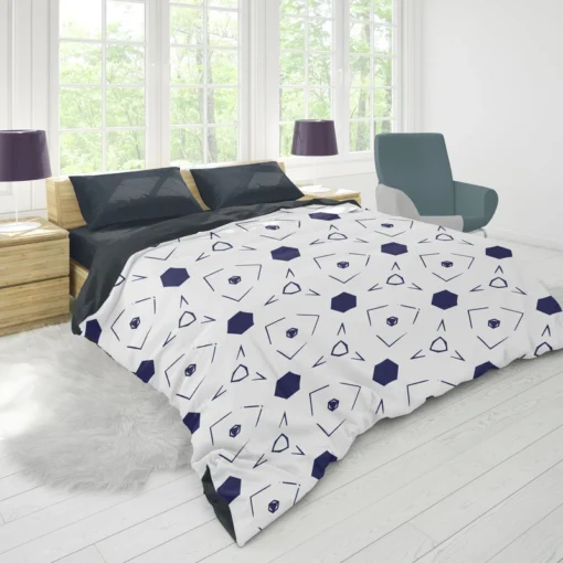 Mini Hexagon Abstract Pattern Duvet Cover 1