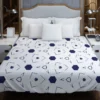 Mini Hexagon Abstract Pattern Duvet Cover