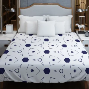 Mini Hexagon Abstract Pattern Duvet Cover