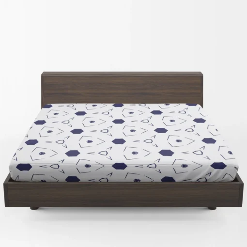 Mini Hexagon Abstract Pattern Fitted Sheet 1