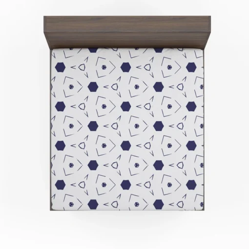 Mini Hexagon Abstract Pattern Fitted Sheet