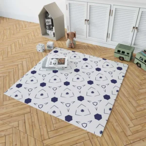 Mini Hexagon Abstract Pattern Rug 1