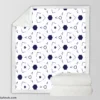 Mini Hexagon Abstract Pattern Sherpa Fleece Blanket