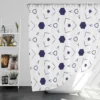 Mini Hexagon Abstract Pattern Shower Curtain