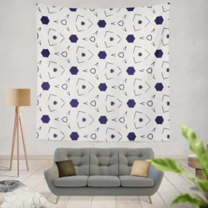 Mini Hexagon Abstract Pattern Wall Tapestry