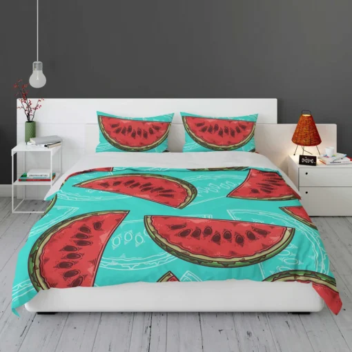 Mini Love Watermelon Sliced Bedding Set 1