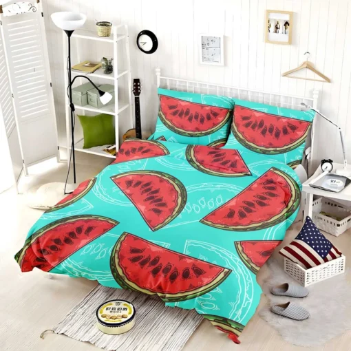 Mini Love Watermelon Sliced Bedding Set