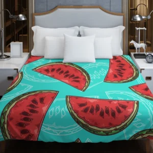 Mini Love Watermelon Sliced Duvet Cover