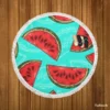 Mini Love Watermelon Sliced Round Beach Towel