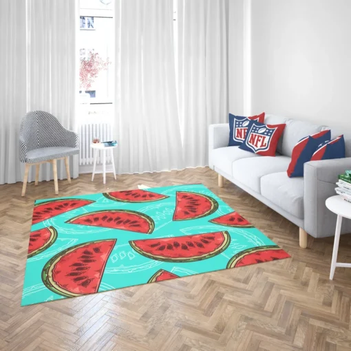 Mini Love Watermelon Sliced Rug 2