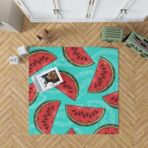 Mini Love Watermelon Sliced Rug