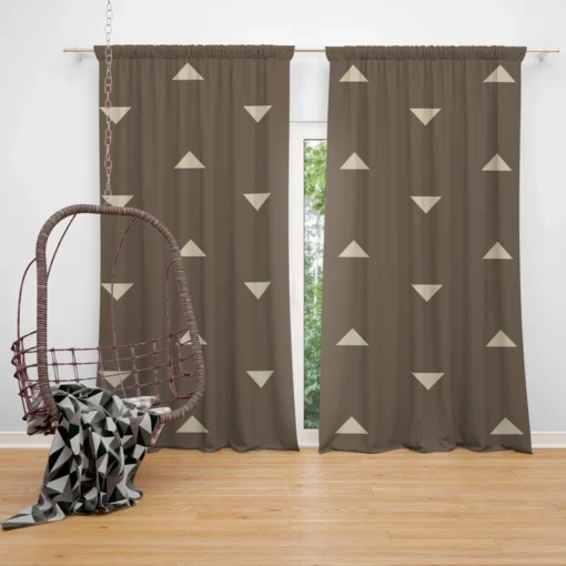 Mini Triangle Chic Minimalist Curtain